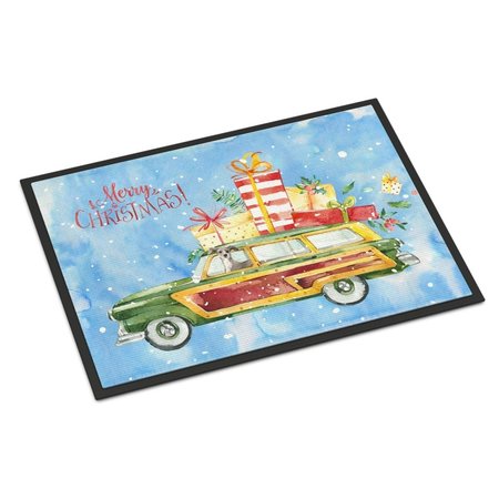 CAROLINES TREASURES 24 x 36 in. Merry Christmas Italian Greyhound Indoor or Outdoor Mat CK2458JMAT